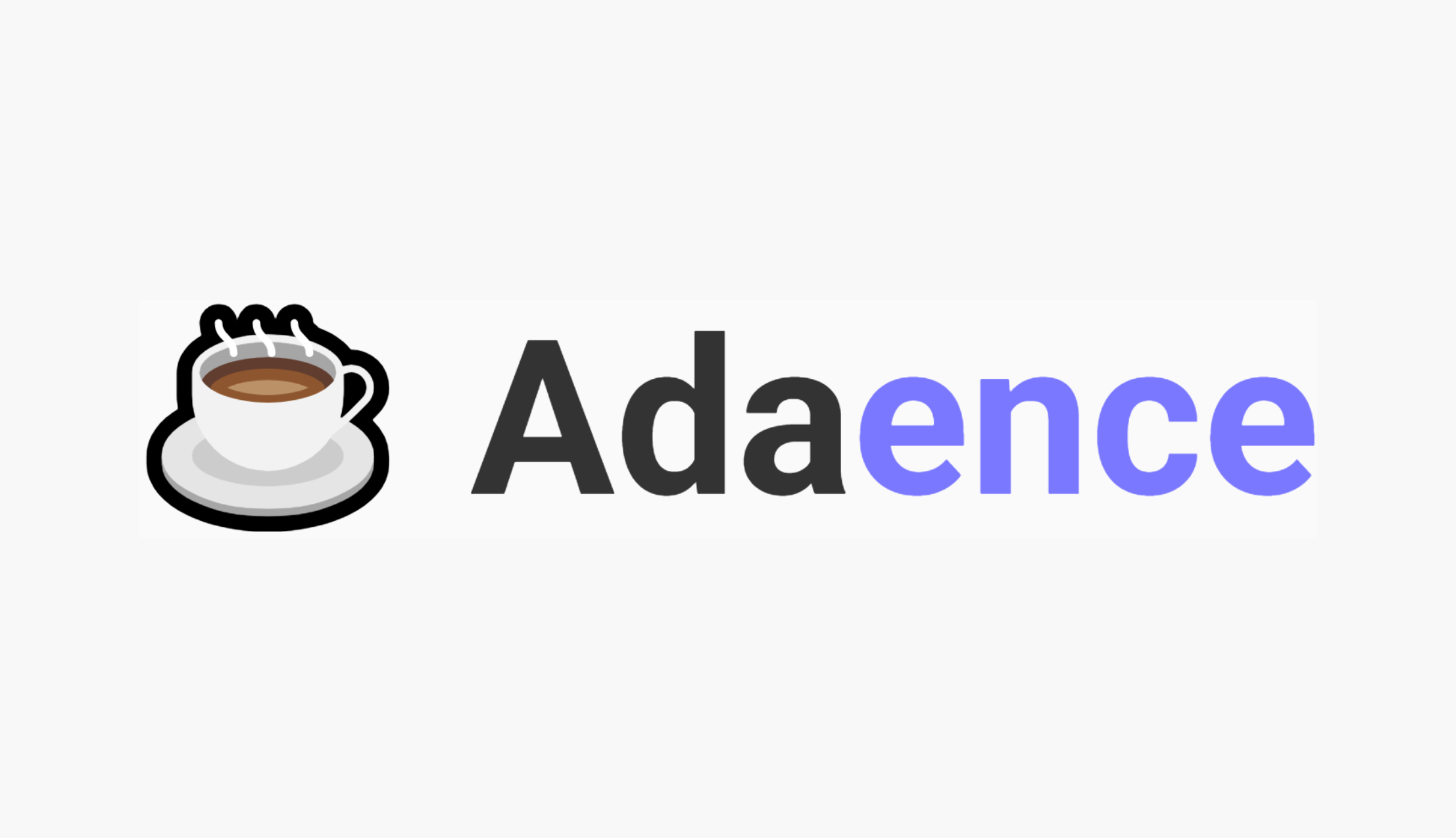 Logo projet 'Adaence' et lien vers le site déployé